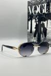 Balmain Metal Kasa Gold Çerçeve Unisex Güneş Gözlüğü G1368-ILY Siyah