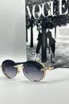 Balmain Metal Kasa Gold Çerçeve Unisex Güneş Gözlüğü G1368-ILY Siyah