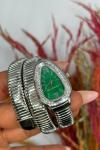 Bvlgari Gümüş - Yeşil Kadran  Yılan Saat  S612 Diğer