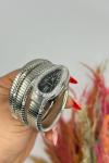 Bvlgari Gümüş Siyah Kadran Yılan Saat  S617 Diğer