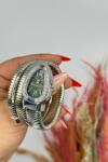 Bvlgari Gümüş Yeşil Kadran Yılan Saat  S619 Diğer