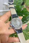 Bvlgari gümüş Mavi Kadran Yılan Saat | S608