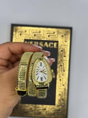Bvlgari Gold Taşlı Yılan Saat  S403