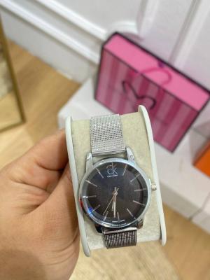 Calvin Klein Gümüş Hasır Kordon Unisex Kol Saati  S567