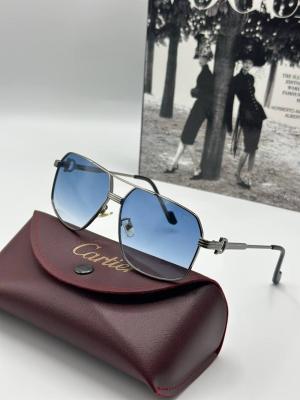 Cartier Gök Mavi İthal Erkek Güneş Gözlüğü  G1632-VLL
