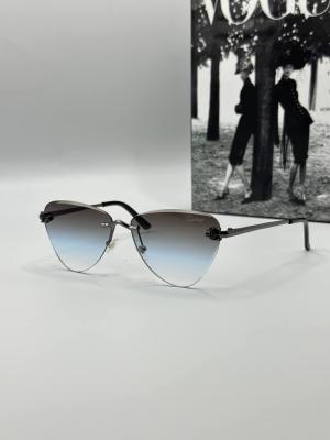 Cartier Mavi Cam Kadın Güneş Gözlüğü G1358-VLL 