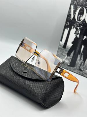 Chanel Logolu Şeffaf Sarı Kadın Güneş Gözlüğü | G1880