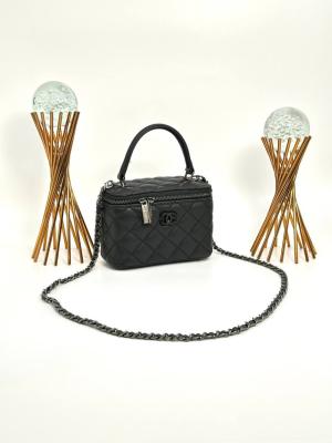 Chanel Vanity Case With Miror Siyah Kadın Çanta VLT318