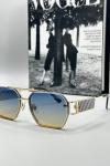 Dior Metal Kasa Renkli Cam Unisex Güneş Gözlüğü G1415 