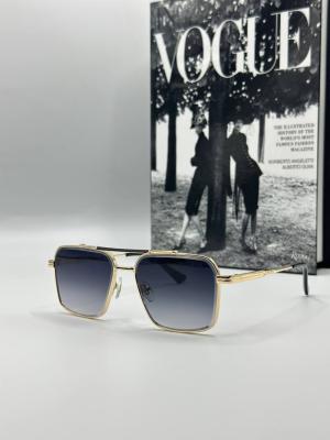 Dita Siyah Cam Gold Çerçeve Siyah Cam Erkek Güneş Gözlüğü G1396-ILY Siyah