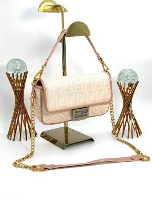 Fendi Baguette Handbag Pudra Kadın Çanta VLT310