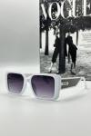 Gucci Beyaz İthal Unisex Güneş Gözlüğü G1637 Beyaz