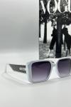 Gucci Beyaz İthal Unisex Güneş Gözlüğü G1637 Beyaz