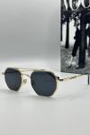 Gucci Siyah Cam Gold Çerçeve Unisex Güneş Gözlüğü  G1408 