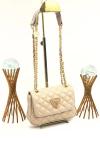 GUESS CAPİTONE CROSSBODY BAG BEJ Bej