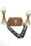 KARL LAGERFERD SNAPSHOT WITH BAGS BROWN Kahverengi