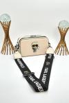 KARL LAGERFERD SNAPSHOT WITH BAGS BEJ Bej