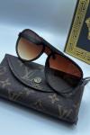 Louis Vuitton İthal Erkek Güneş Gözlüğü  G1517-ILY Kahverengi