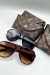 Louis Vuitton İthal Erkek Güneş Gözlüğü  G1517-ILY Kahverengi