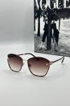 Miu Miu Kahverengi Metal Kasa Unisex Güneş Gözlüğü G1381-ILY Kahverengi