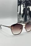 Miu Miu Kahverengi Metal Kasa Unisex Güneş Gözlüğü G1381-ILY Kahverengi