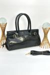 PRADA ANAMEL TRİANGLE LOGO TOTE BAG BLACK Siyah