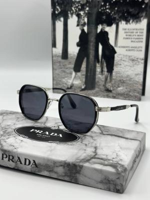Prada Gümüş Siyah İthal Unisex Güneş Gözlüğü  G1831-VLL