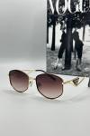 Prada Metal Kasa Kahve Cam Unisex Güneş Gözlüğü G1374-ILY Siyah