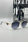 Prada Metal Kasa Gold Çerçeve Unisex Güneş Gözlüğü G1376-ILY Siyah