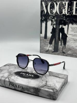 Prada Siyah-Kırmızı İthal Unisex Güneş Gözlüğü  G1835-VLL
