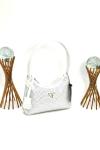PRADA WİTH CRYSTALS MİNİ BAG WHİTE Beyaz