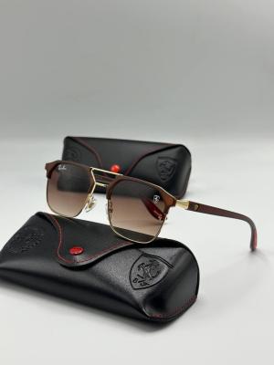 Ray-Ban Scuderia Ferrari Kahve Gold Çerçeve Güneş Gözlüğü  G3074-VLL