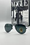 Rayban Damla Siyah Cam Siyah Çerçeve Erkek Güneş Gözlüğü  G1341