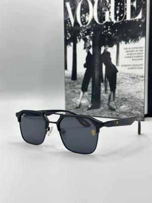 Rayban Ferrari Metal Kasa Siyah Erkek Güneş Gözlüğü G1361-ILY 