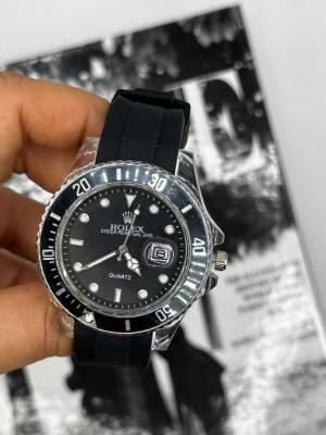 Rolex Crystal Perpetual Date Siyah Erkek Kol Saati  S516