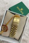 Rolex Datejust Gold Erkek Kol Saati  S585 Gold