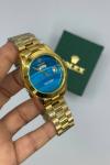 Rolex Datejust Gold Mavi Kadran Erkek Kol Saat S917