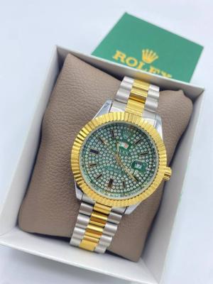 Rolex Day-Date Gold-Gümüş Erkek Kol Saati S635 