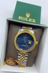 Rolex Gold-Gümüş Mavi Kadran Erkek Kol Saati  S639 Diğer