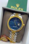 Rolex Gold-Gümüş Mavi Kadran Erkek Kol Saati  S639 Diğer