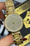 Rolex Gold Taşlı Kadın Saat  S487 Gold