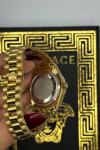 Rolex Taşlı Unisex Saat - S527 Gold