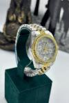 Rolex Taşlı Gold- Gümüş Kadın Saat  S359 Diğer