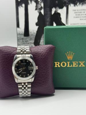 Rolex Taşlı Gümüş Kadın Saat  S605-VLL