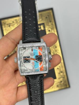 TAG Heuer Monaco Gümüş- Deri Kordon Erkek Kol Saat S791-VLL